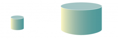 Traditional Subdivision post-construction runoff increase as a cylinder