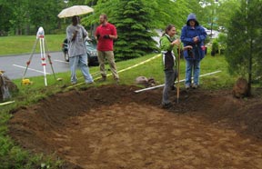 rain garden installation
