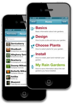 rain garden app on iPhone