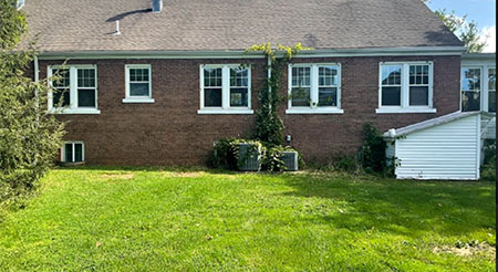 residential home and lawn